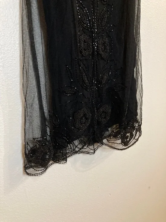 French connection mesh beaded sleeveless dress - Picture 4 of 12